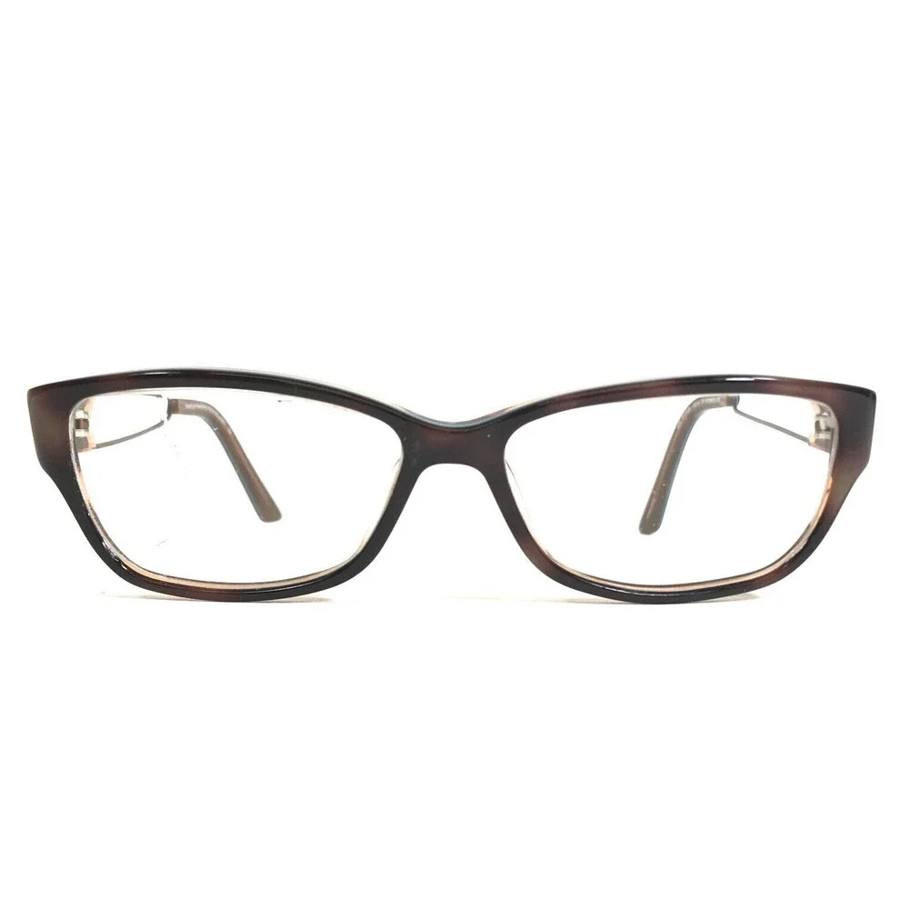 Easyclip Eyeglasses Frames WF EC925 BROWN/OLIVE Blue Frames with Clip On Lenses